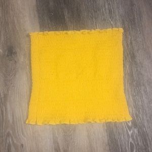 Yellow tube top